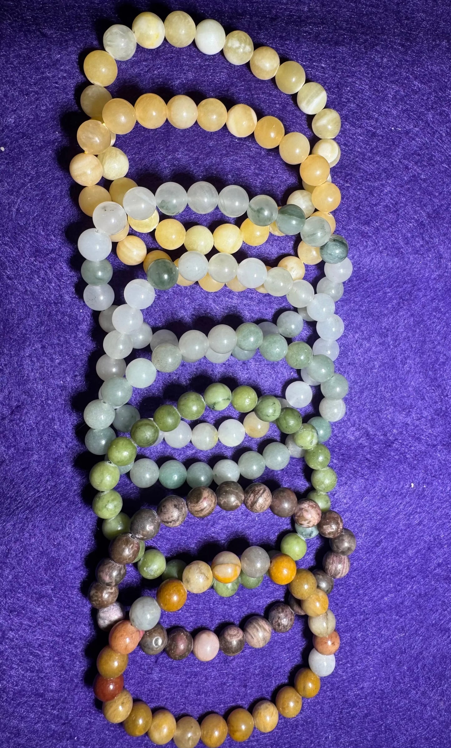 Jade bracelet Moonphase minerals