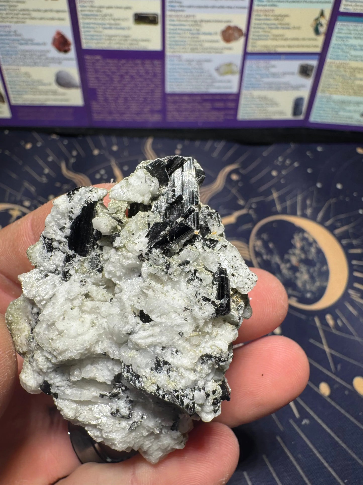 Black tourmaline Moonphase minerals