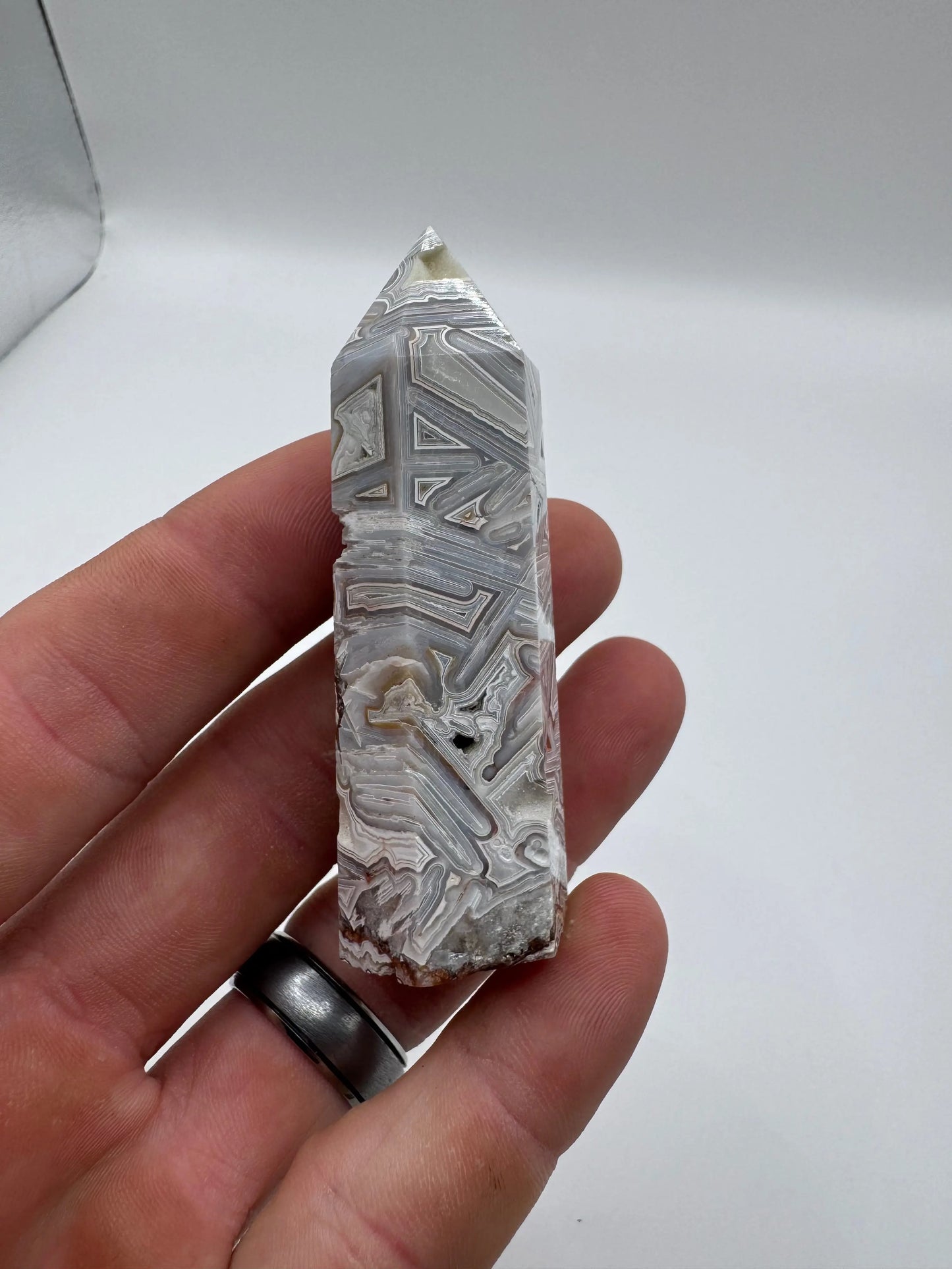 Crazy Lace Agate Tower Moonphase minerals