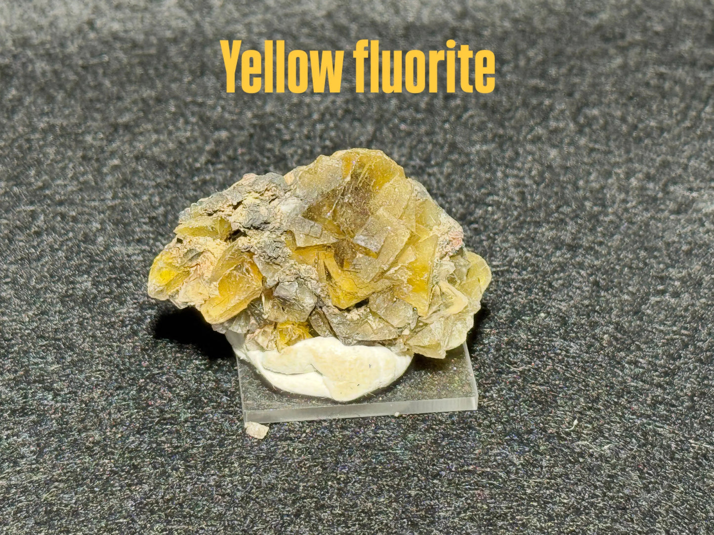 Yellow fluorite Moonphase minerals