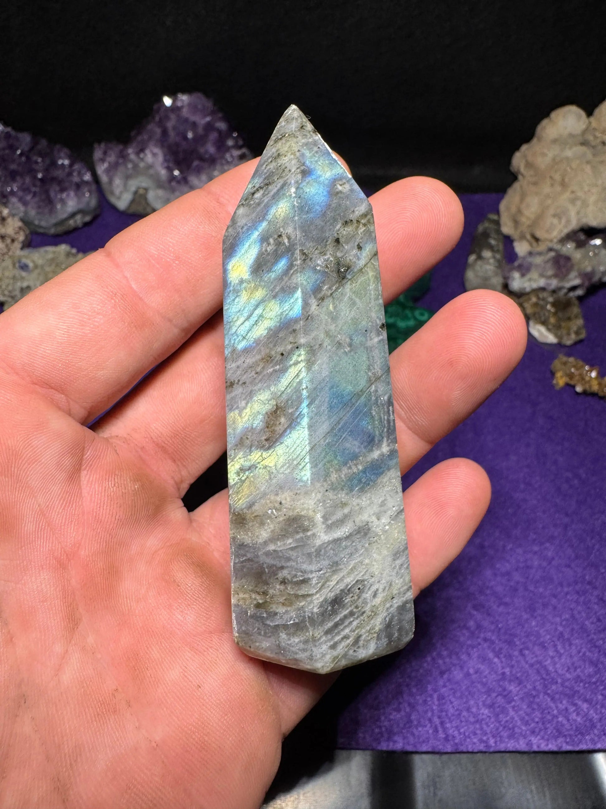 Labradorite tower Moonphase minerals