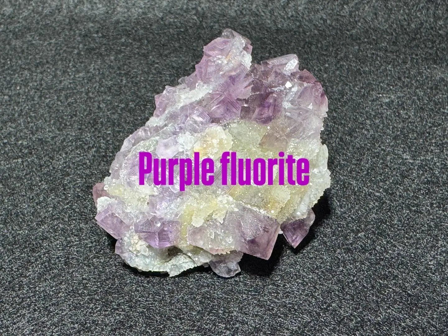 Purple fluorite Moonphase minerals