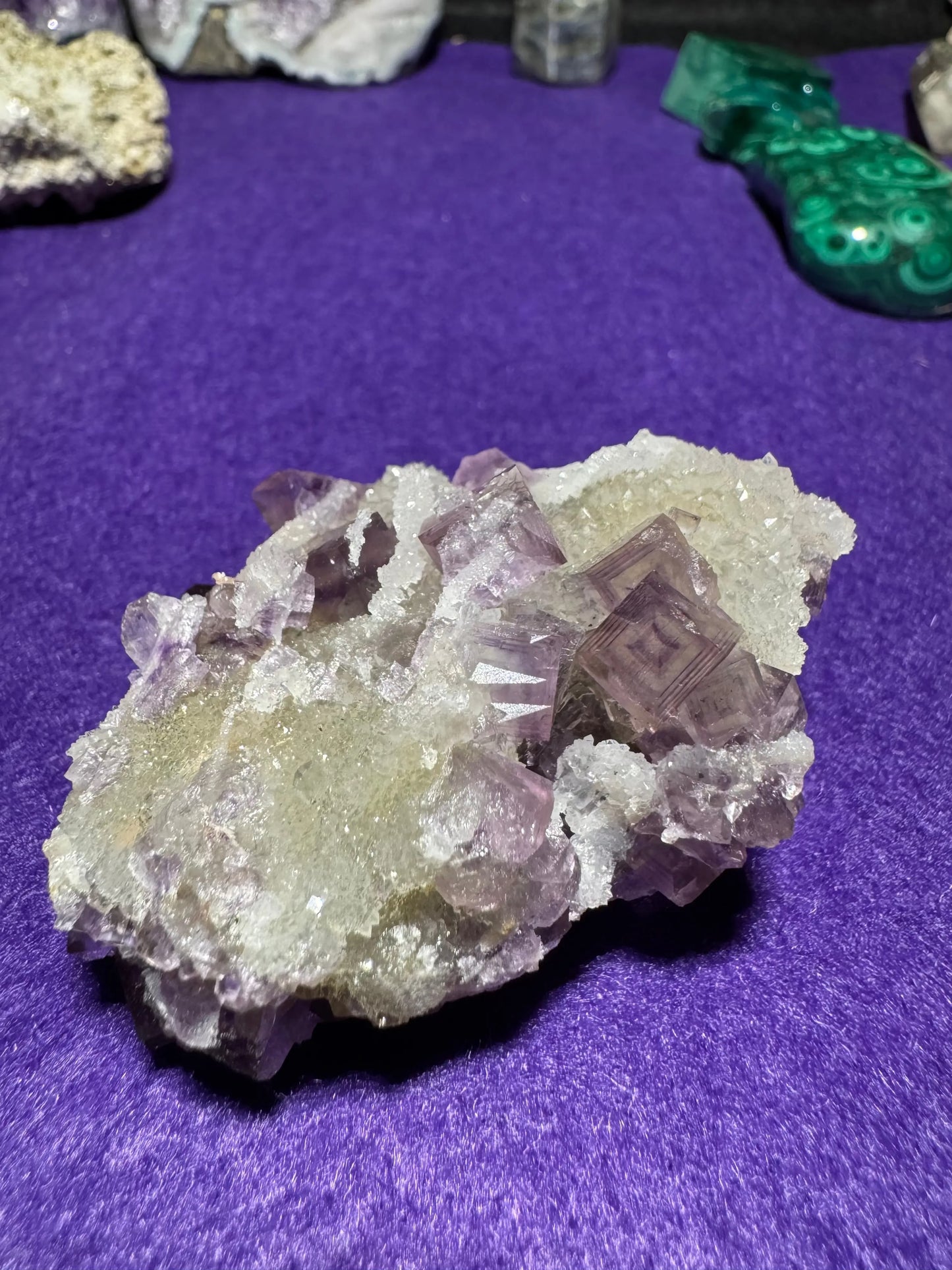 Purple fluorite Moonphase minerals