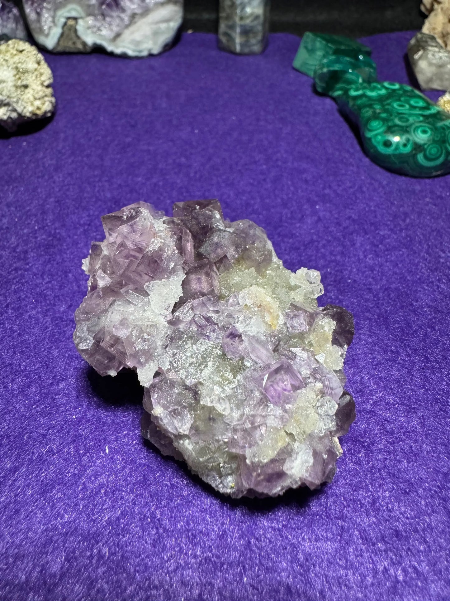 Purple fluorite Moonphase minerals