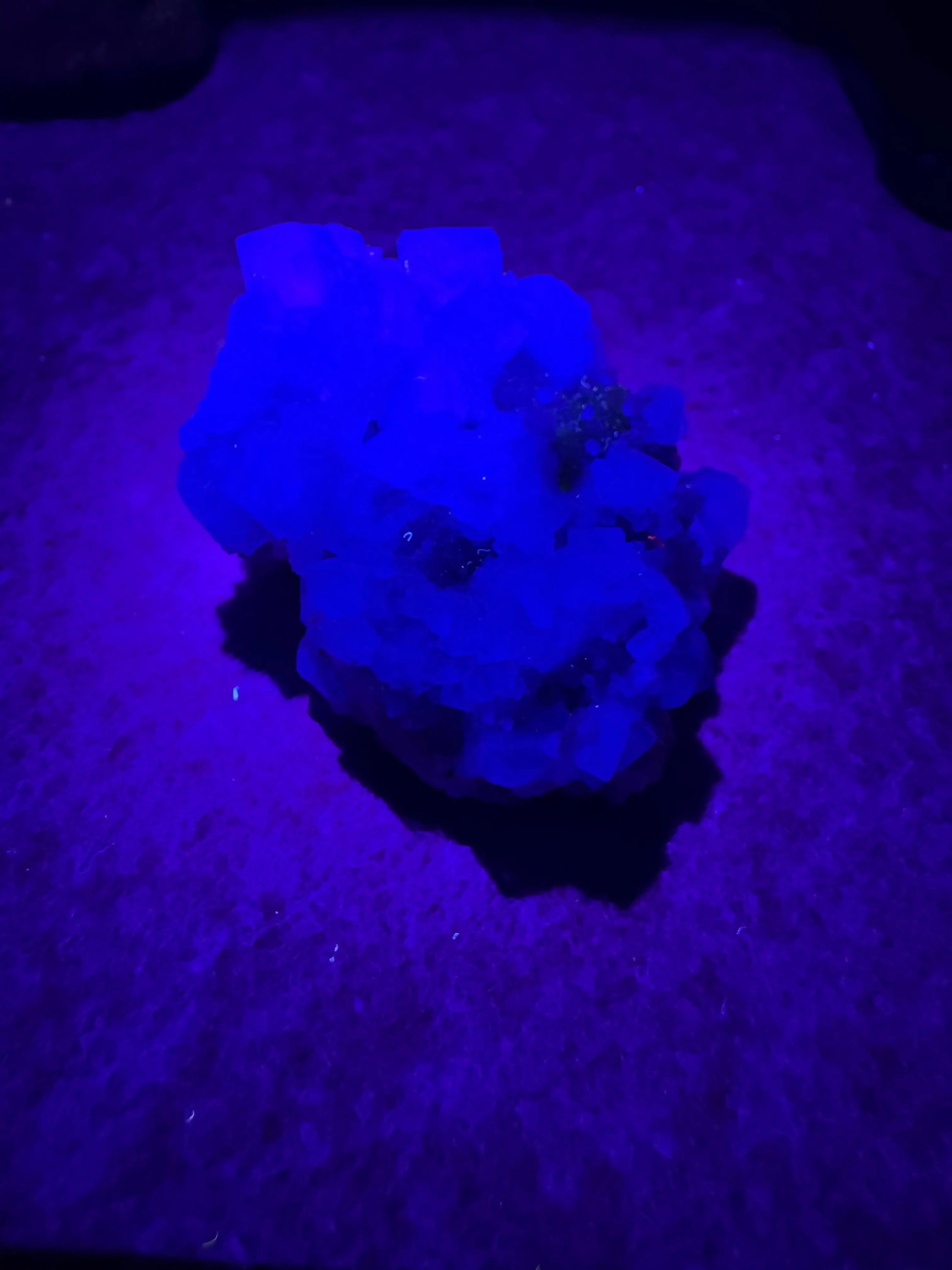 Purple fluorite Moonphase minerals