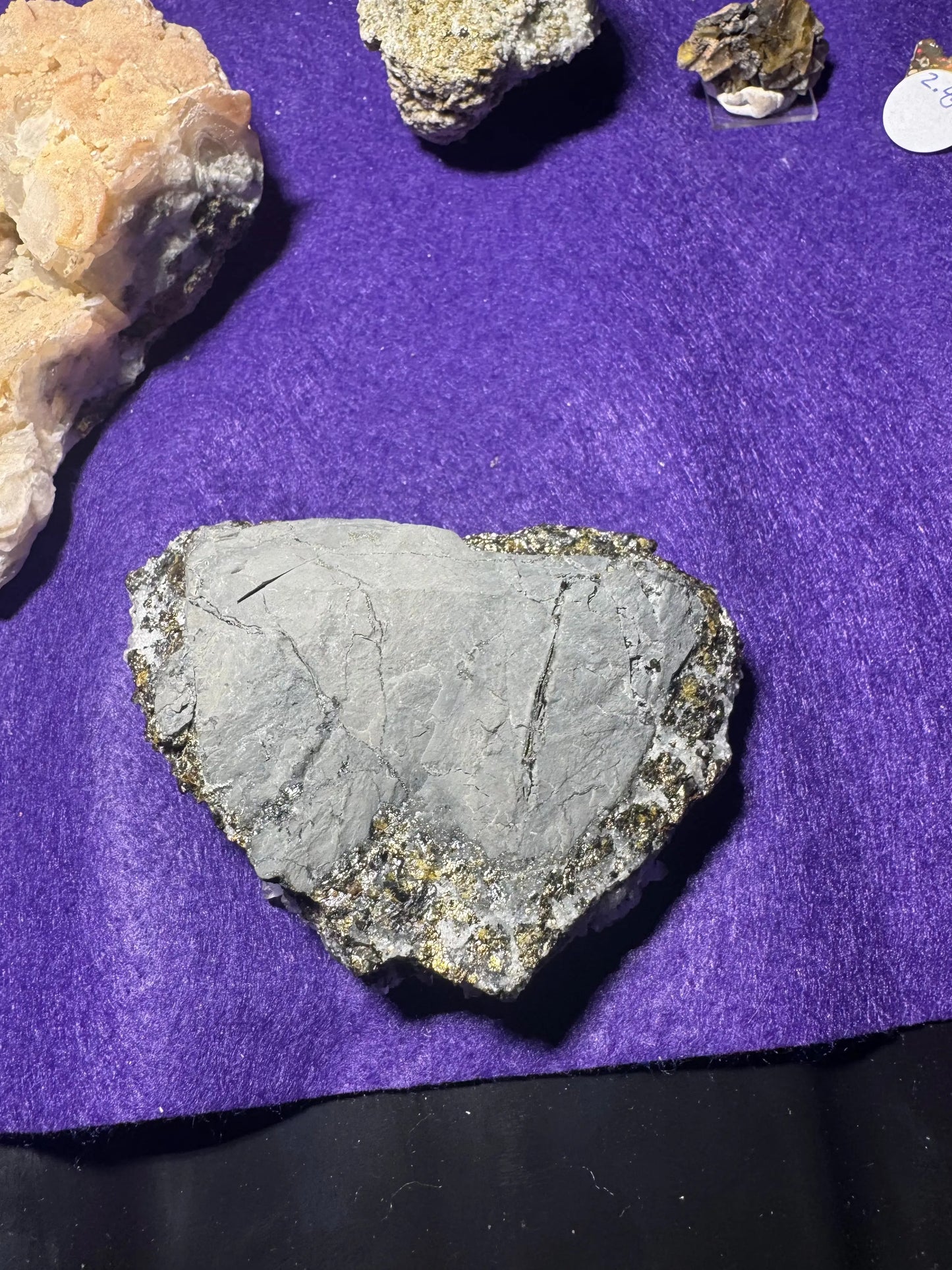 Quartz/pyrite Moonphase minerals