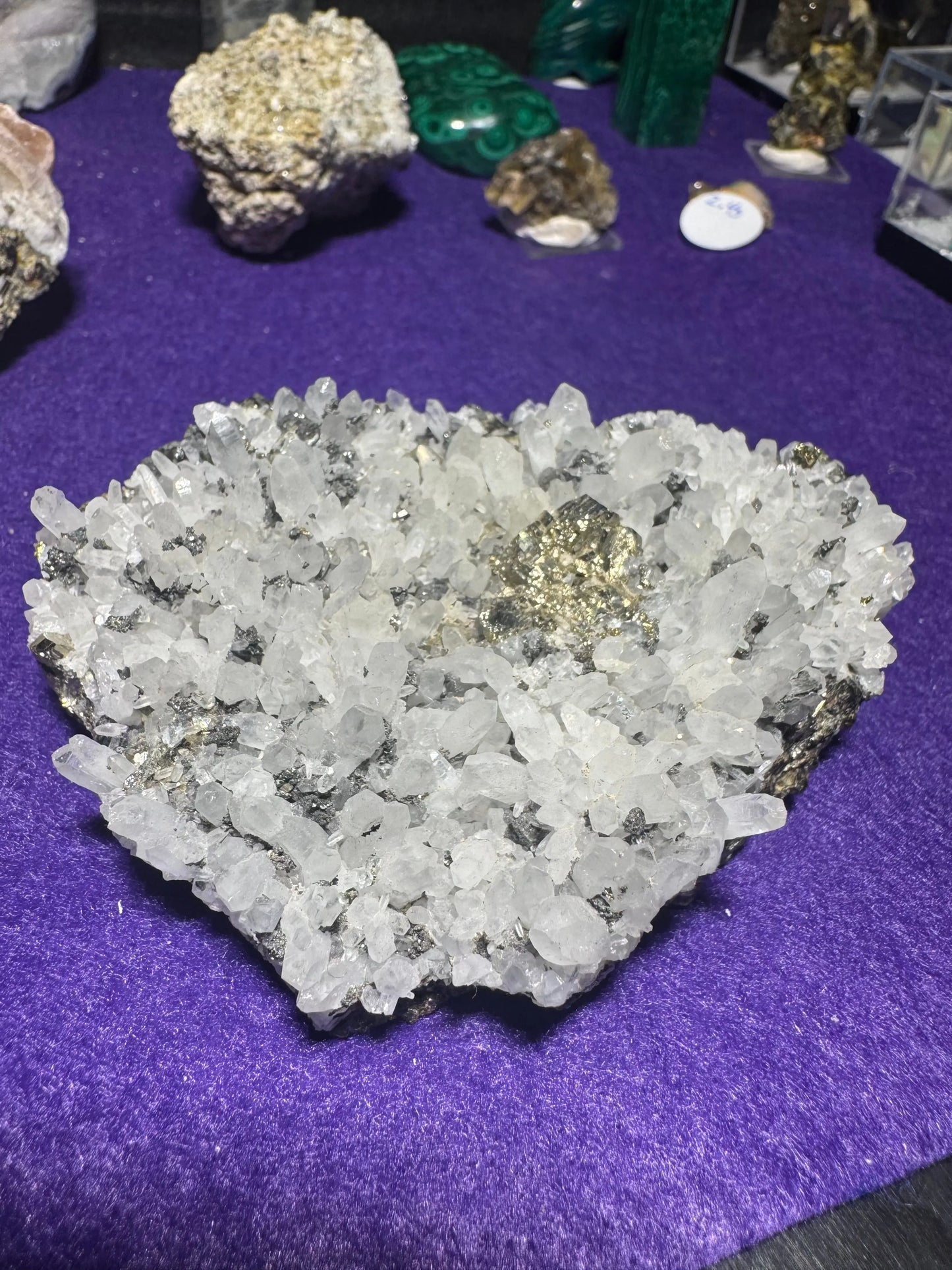 Quartz/pyrite Moonphase minerals
