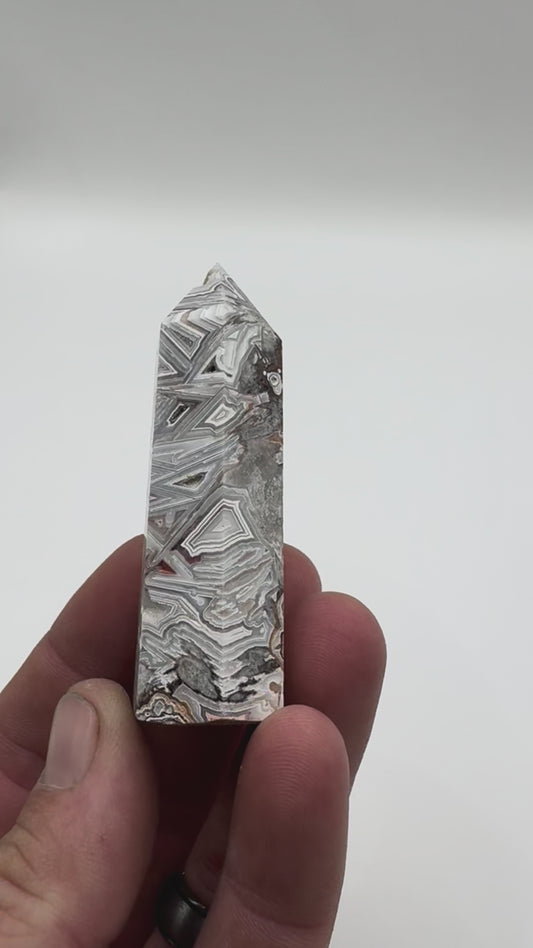 Crazy Lace Agate Tower
